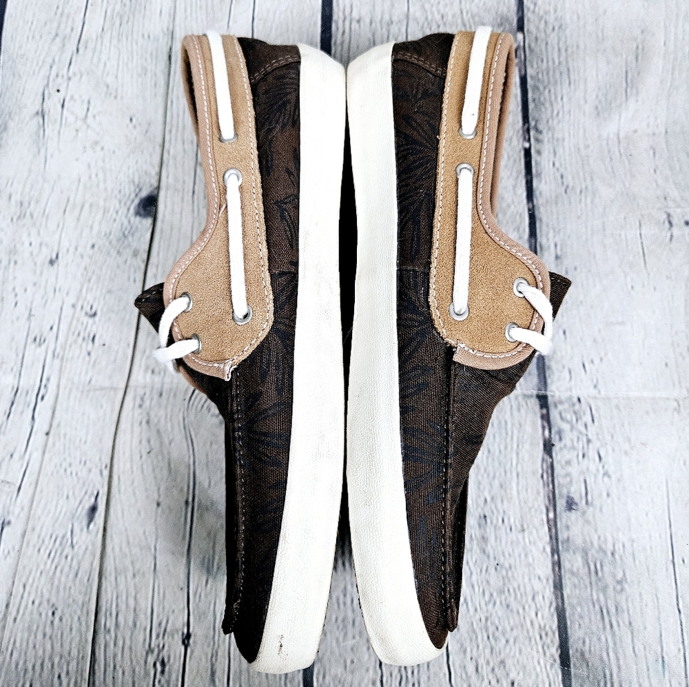 VANS | Surf Siders foliage print canvas boat shoes - Picture 2 of 8